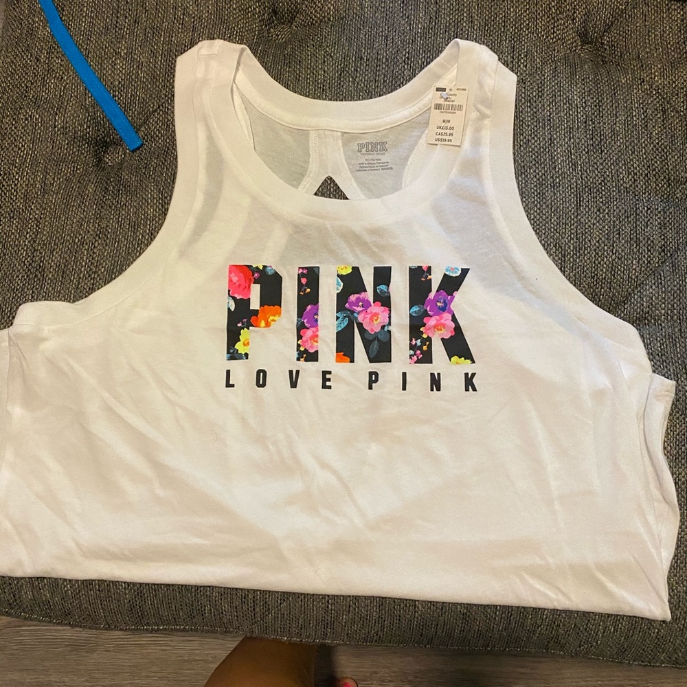 PINK FLORAL tank top